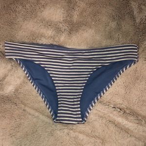 Aerie striped bikini bottom size Xs